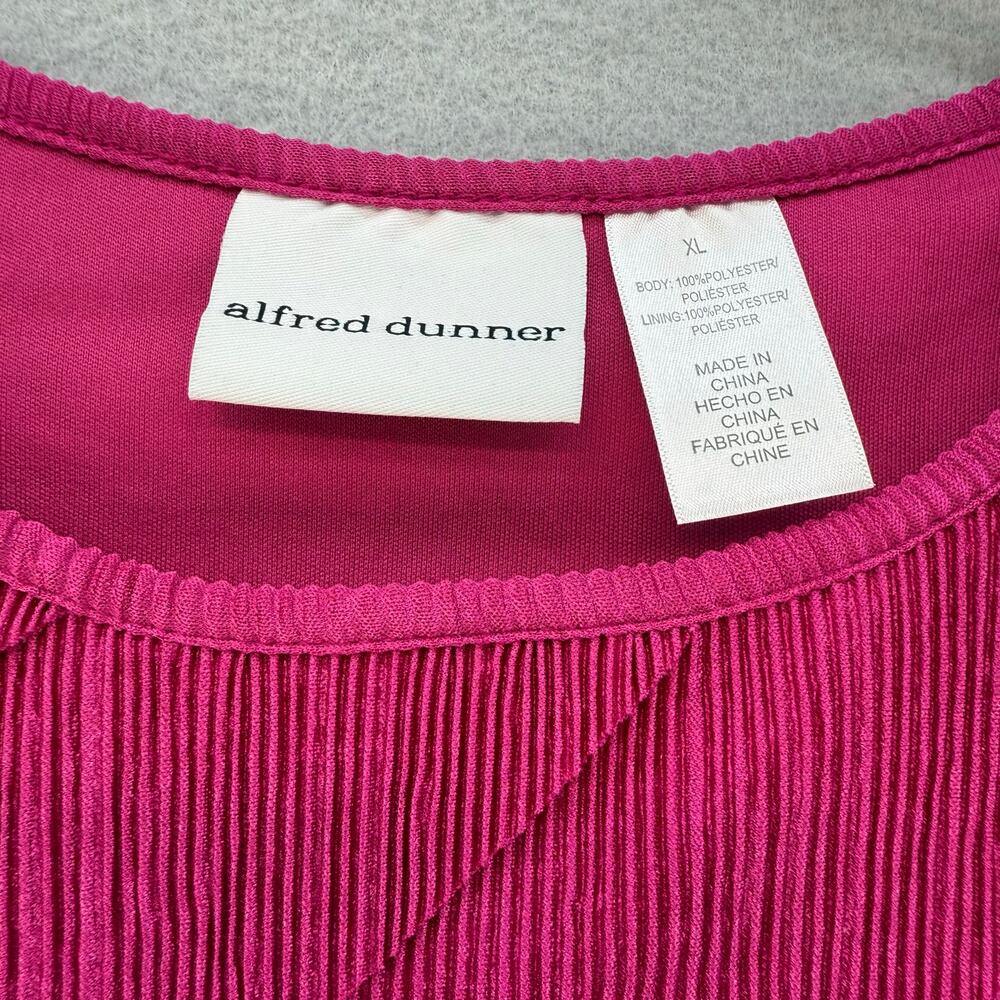 Alfred Dunner Top Women's XL Pink Short Sleeve Oscar Night Collection NWT - Picture 3 of 8
